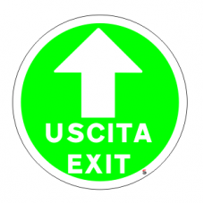 Adesivo calpestabile exit-uscita 
